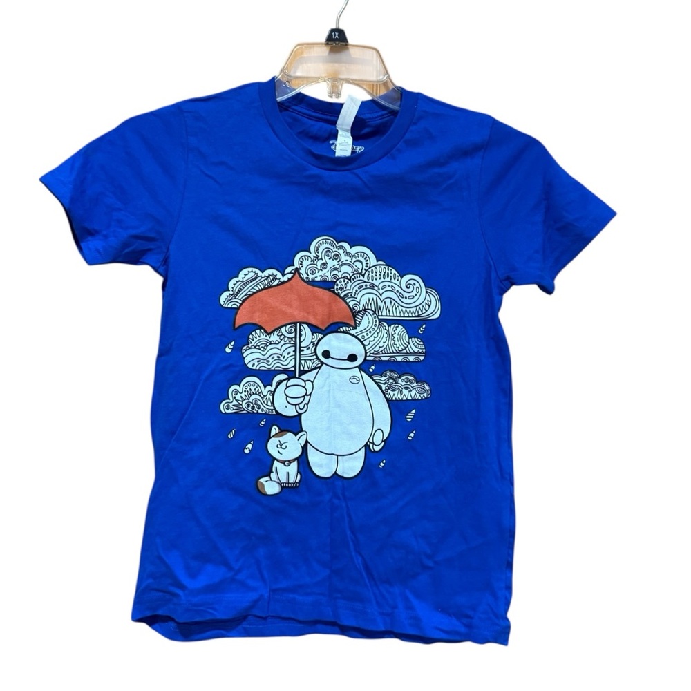 Bella Canvas Blue Baymax Big Hero 6 Disney Kids Shirt XL